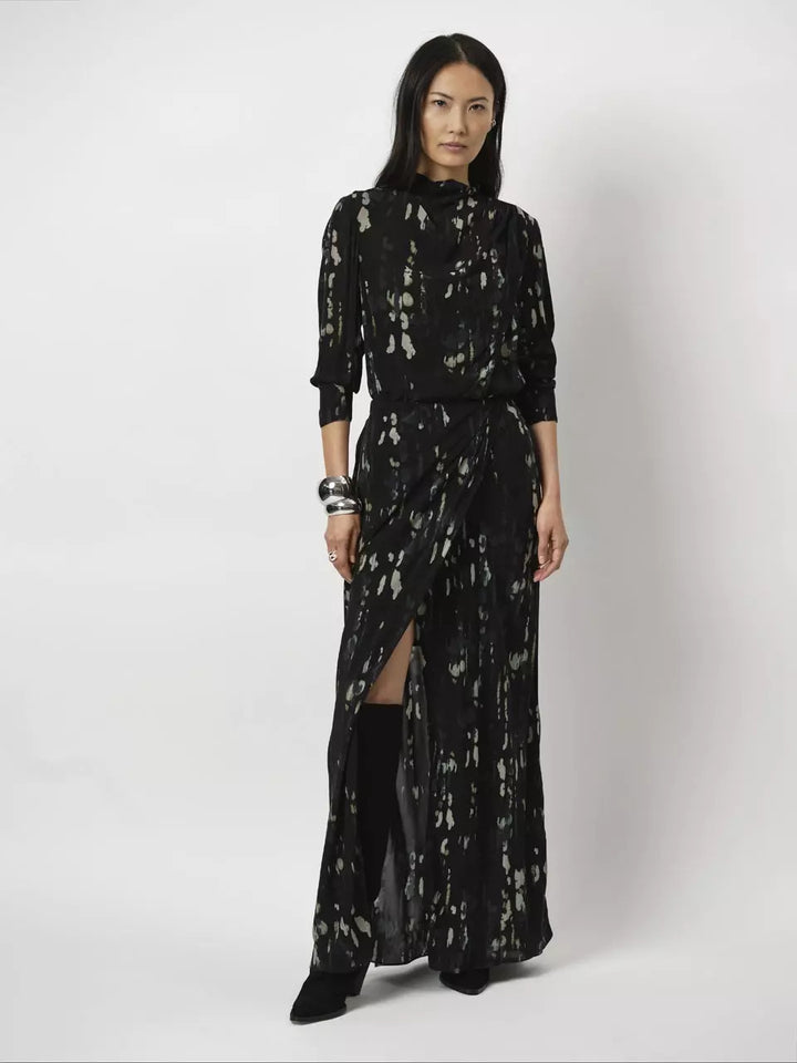 Dante 6 NESRIN top-100% viscose-DAMES TOPS & BLOUSES-Zwart