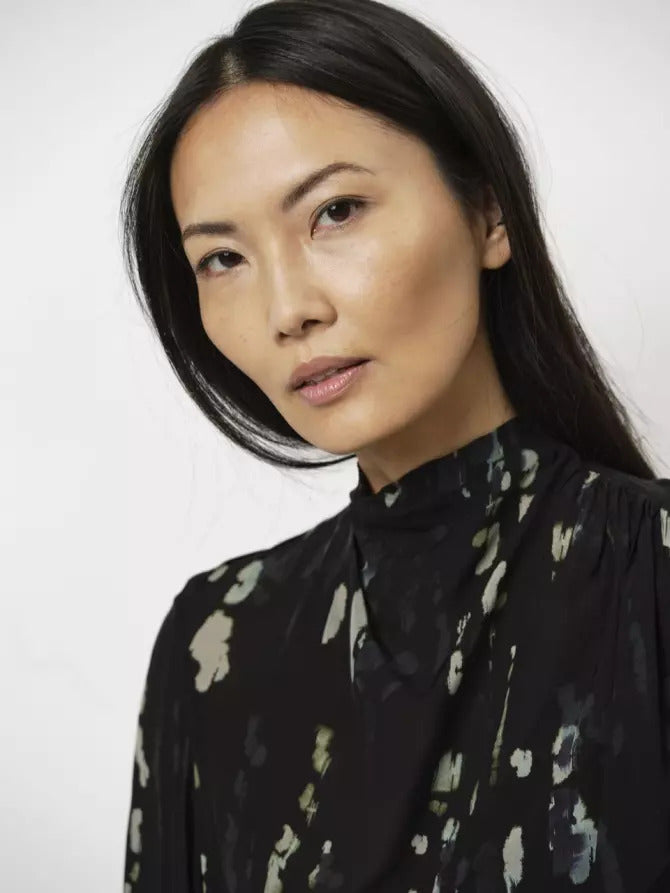 Dante 6 NESRIN top-100% viscose-DAMES TOPS & BLOUSES-Zwart