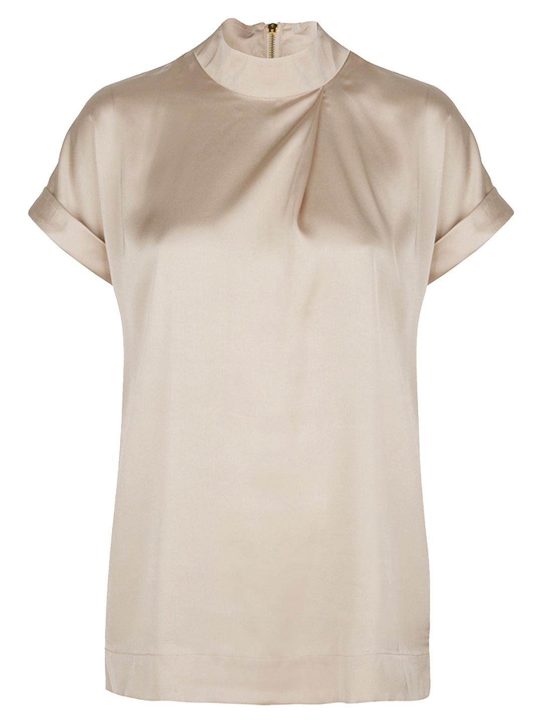 Dante 6 Opium Satin Top – Beige-100% polyester-DAMES TOPS & BLOUSES-Beige