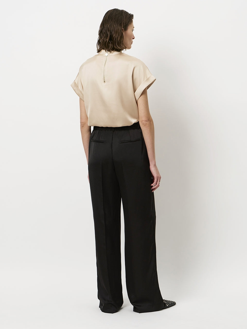 Dante 6 Opium Satin Top – Beige-100% polyester-DAMES TOPS & BLOUSES-Beige