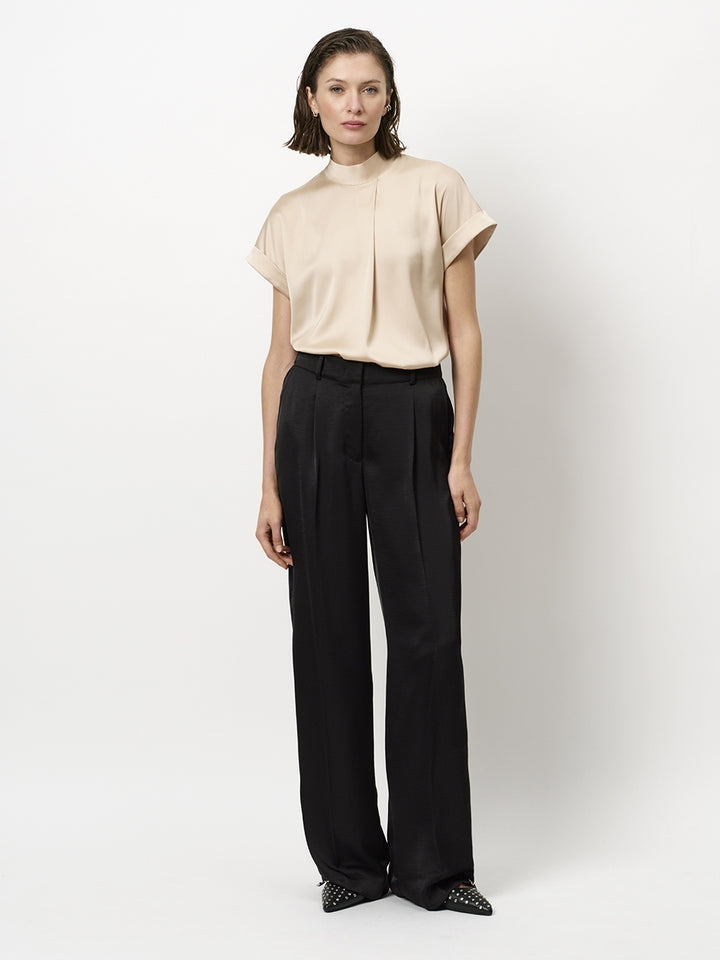 Dante 6 Opium Satin Top – Beige-100% polyester-DAMES TOPS & BLOUSES-Beige