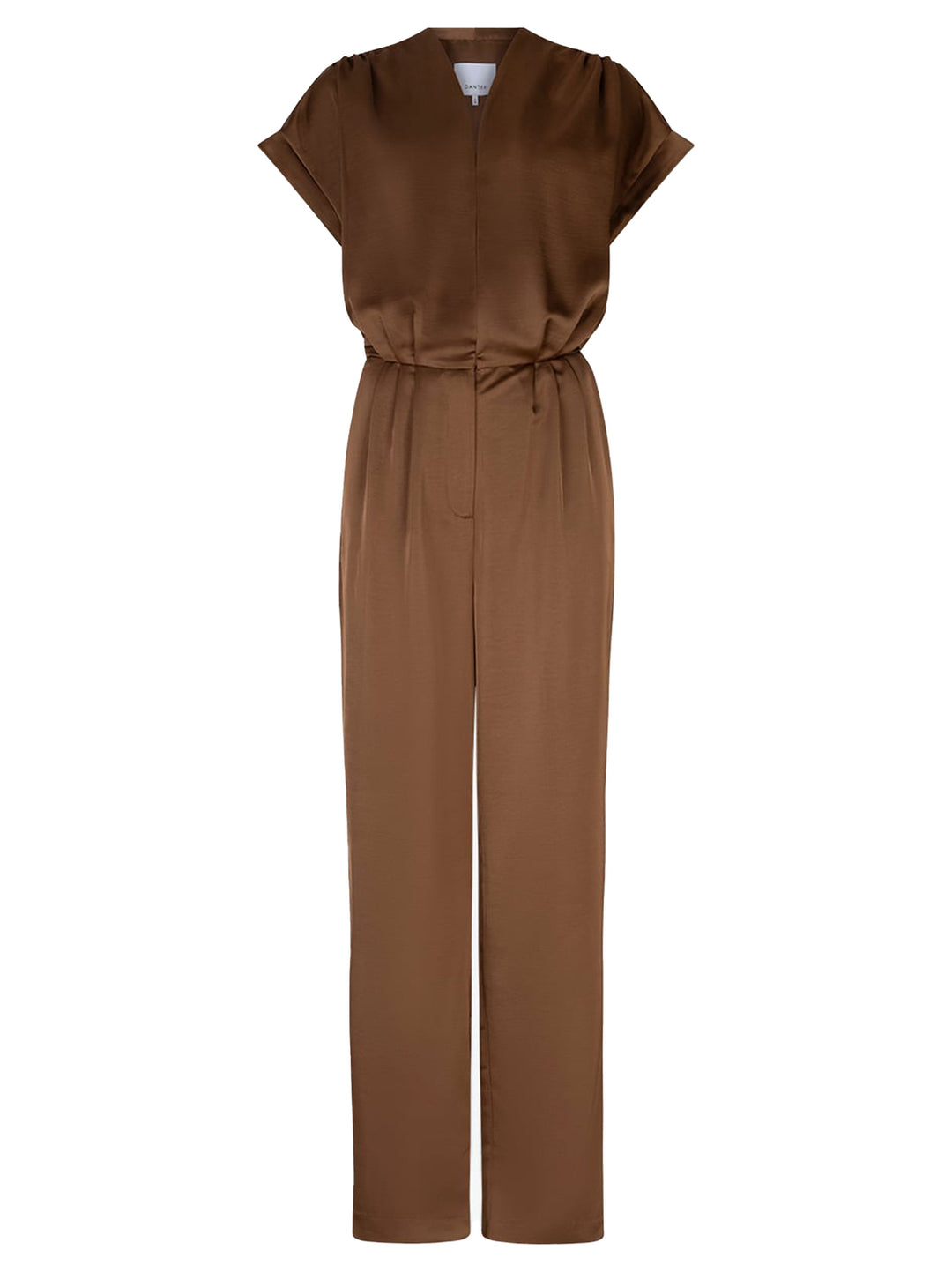 Dante 6 Oyana Jumpsuit – Bruin-100% polyester-DAMES JURKEN-Bruin