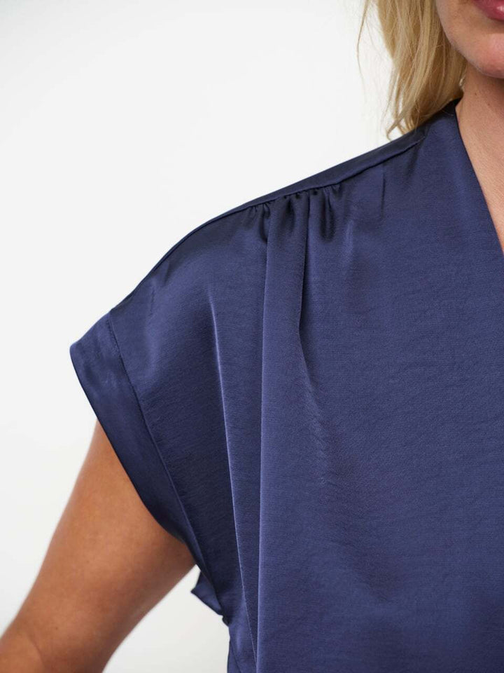 Dante 6 Oyana satijnen jumpsuit – Blauw-100% polyester-DAMES JURKEN-Blauw