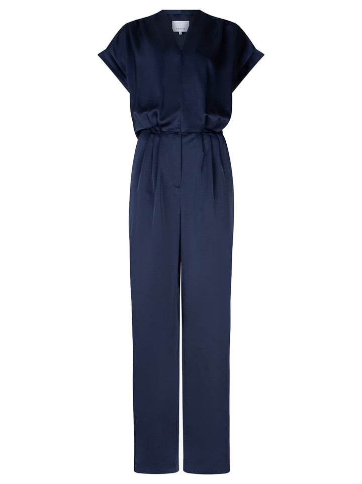 Dante 6 Oyana satijnen jumpsuit – Blauw-100% polyester-DAMES JURKEN-Blauw