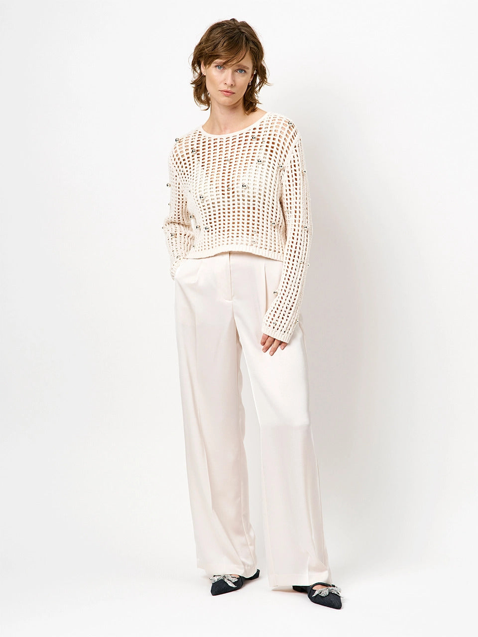 Dante 6 pantalon – White-100% polyester-DAMES BROEKEN-Beige