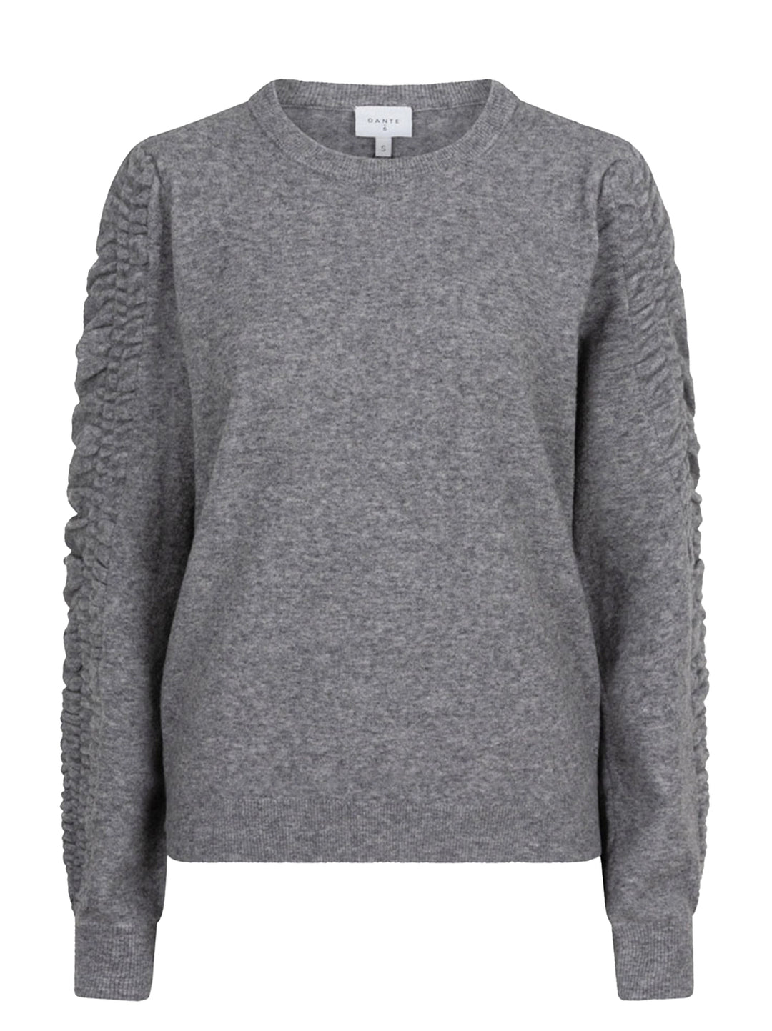 Dante 6 PARDON trui-47% wol, 38% viscose, 10% polyamide, 5% kasjmier-DAMES TRUIEN & VESTEN-Grijs