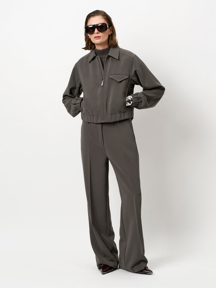 Dante 6 Prince Bomberjack – Grijs-100% polyester-DAMES JASSEN & JACKS-Grijs