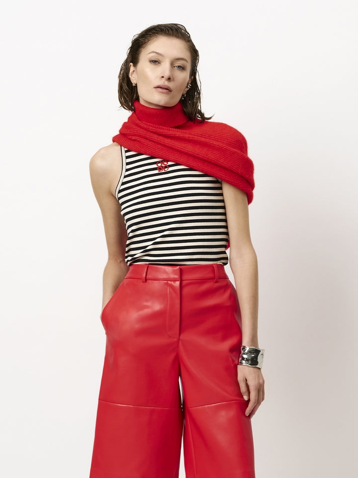 Dante 6 Relaxed Top – Blauw-95% katoen, 5% elasthaan-DAMES TOPS & BLOUSES-Blauw