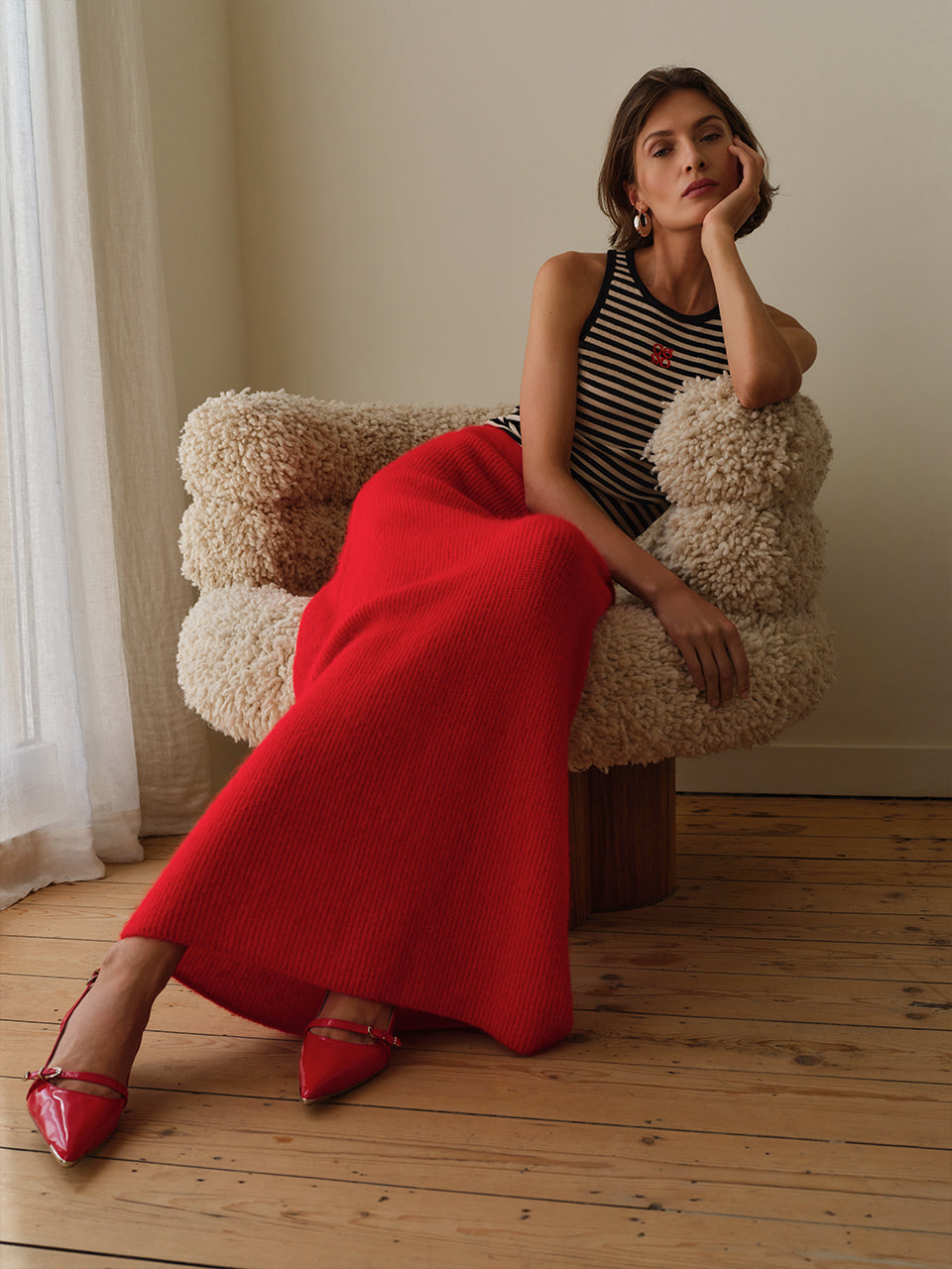 Dante 6 Relaxed Top – Blauw-95% katoen, 5% elasthaan-DAMES TOPS & BLOUSES-Blauw