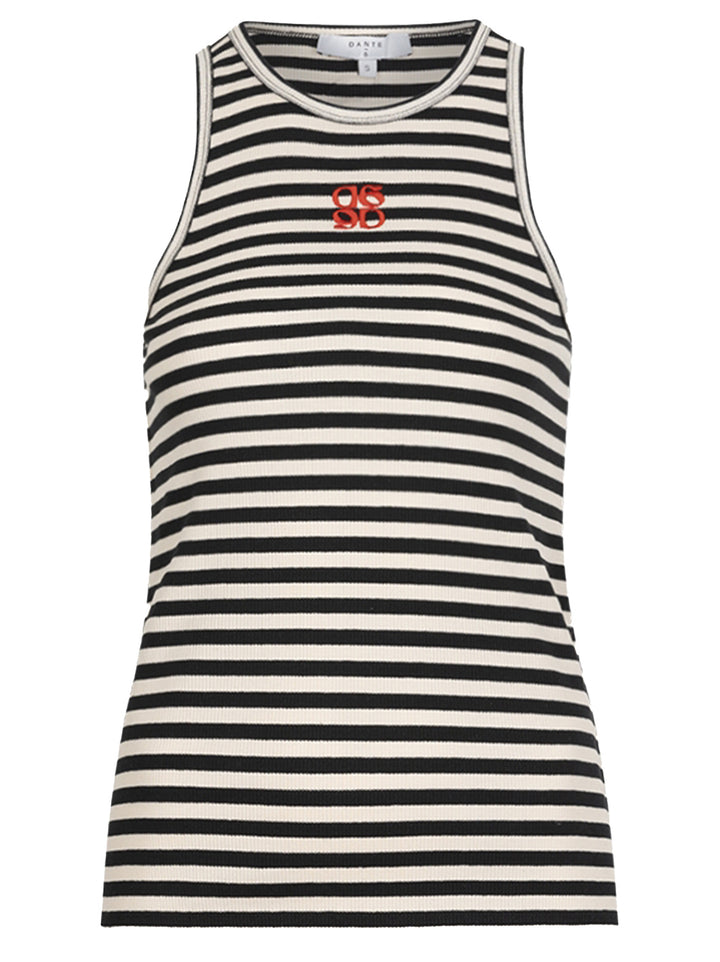 Dante 6 Relaxed Top – Blauw-95% katoen, 5% elasthaan-DAMES TOPS & BLOUSES-Blauw