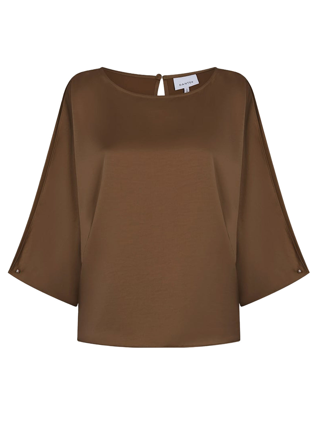 Dante 6 Risette Blouse – Bruin-100% polyester-DAMES TOPS & BLOUSES-Bruin