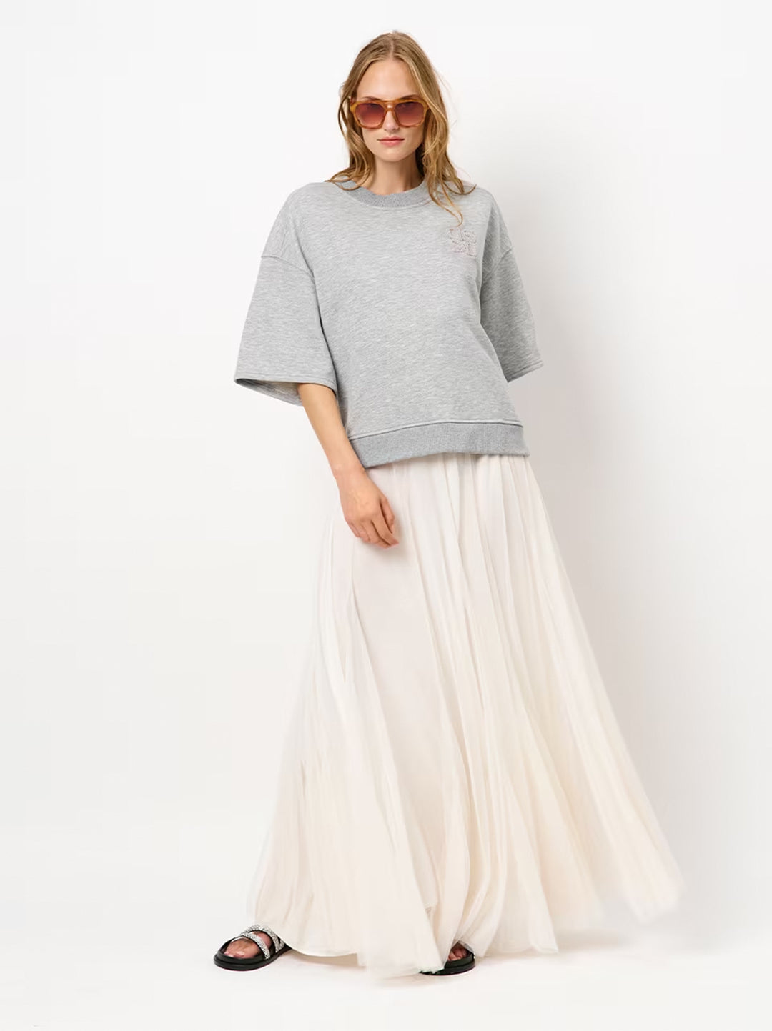 Dante 6 Rogue Monogram Sweater – Grijs-60% katoen, 40% polyester-DAMES TRUIEN & VESTEN-Grijs