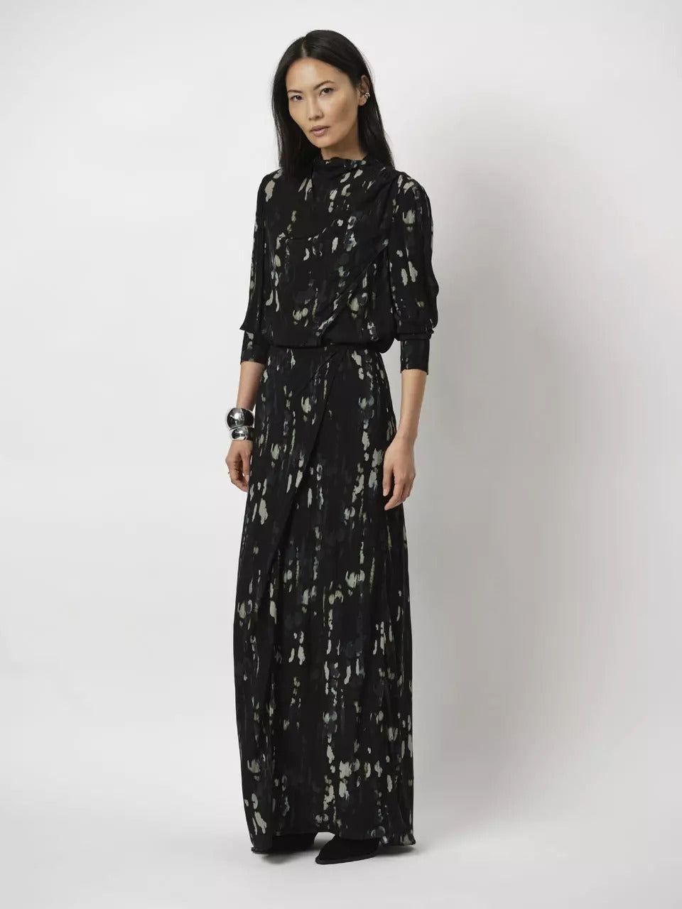 Dante 6 rok CRISTOPHER-100% viscose-DAMES ROKKEN-Zwart