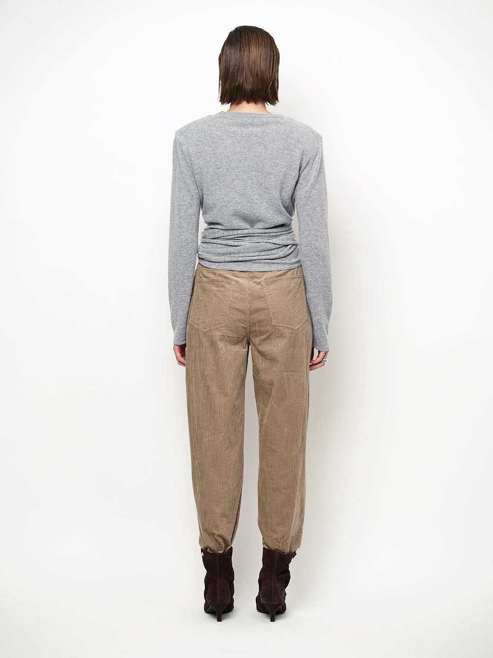 Dante6 Benyo Wikkeltop – Grijs-100% merino wol-DAMES TRUIEN & VESTEN-Grijs