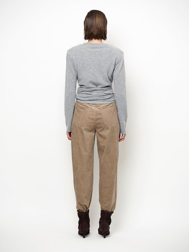 Dante6 Benyo Wikkeltop – Grijs-100% merino wol-DAMES TRUIEN & VESTEN-Grijs