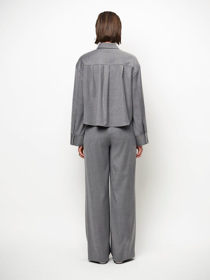 Dante6 Biaxa Pantalon – Grijs-80% polyester, 18% viscose, 2% elastaan-DAMES BROEKEN-Grijs