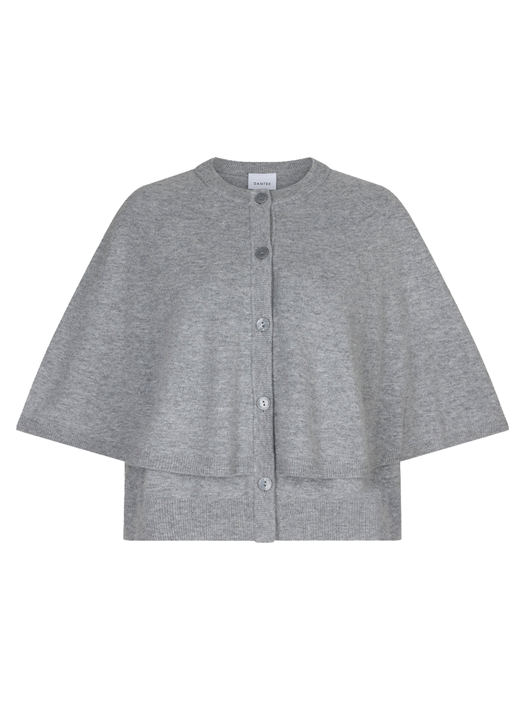 Dante6 Camyl Cape – Grijs-100% merino wol-DAMES TRUIEN & VESTEN-Grijs