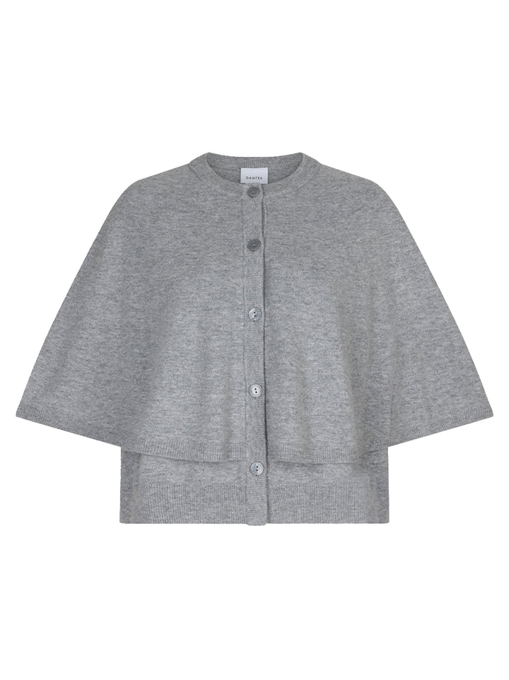 Dante6 Camyl Cape – Grijs-100% merino wol-DAMES TRUIEN & VESTEN-Grijs