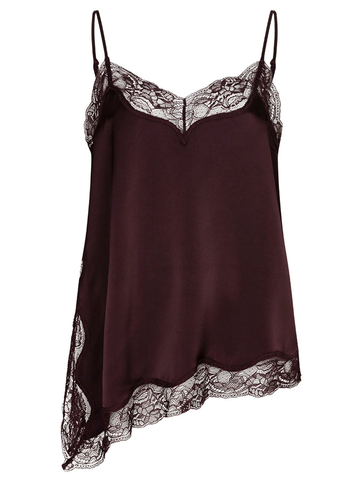 Dante6 Dawna Satijnen Camitop – Paars-100% polyester-DAMES TOPS & BLOUSES-Paars
