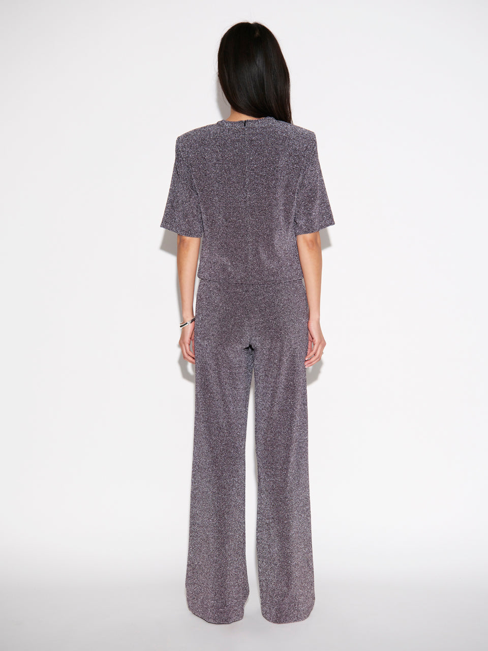 Dante6-Fantina top van luxe lurex jersey-68% polyamide, 27% polyester, 5% elastaan-DAMES TOPS & BLOUSES-Paars