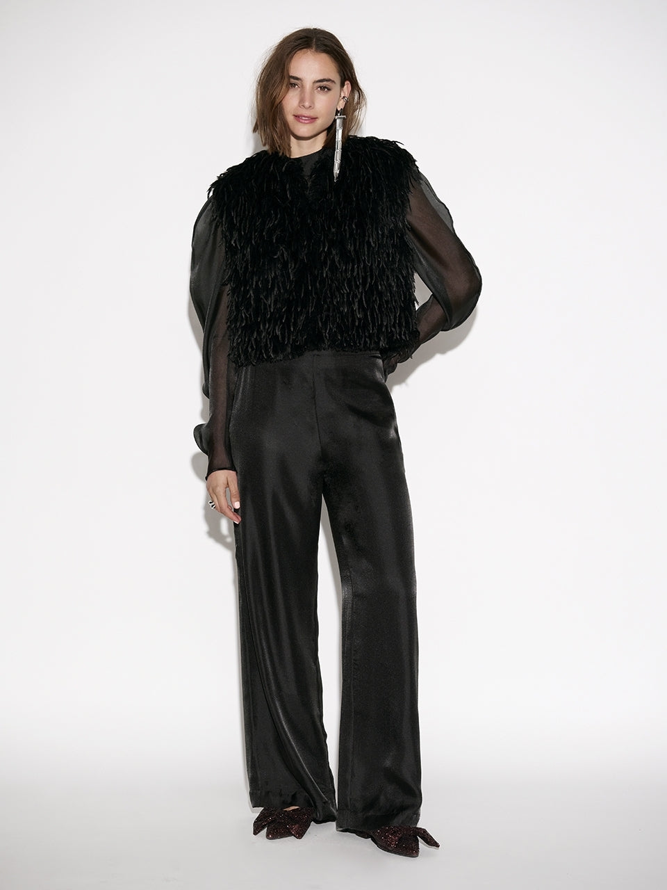 Dante6 Frisson – Zwart Gilet-100% polyester-DAMES TRUIEN & VESTEN-Zwart