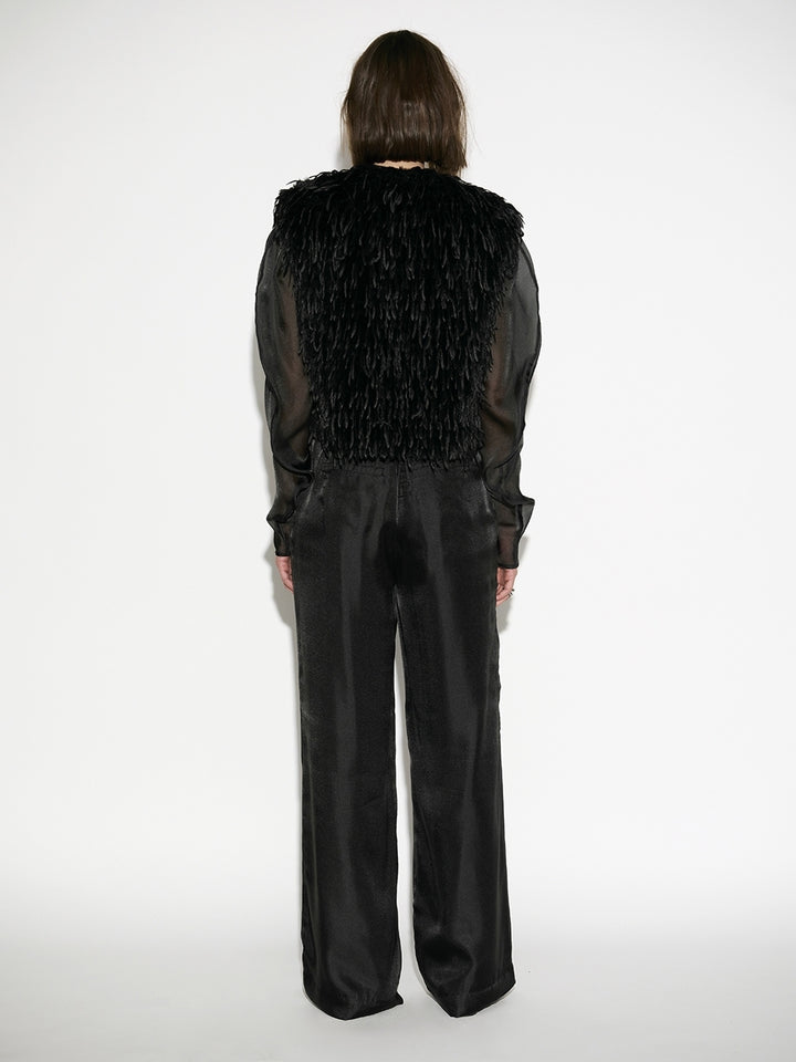 Dante6 Frisson – Zwart Gilet-100% polyester-DAMES TRUIEN & VESTEN-Zwart