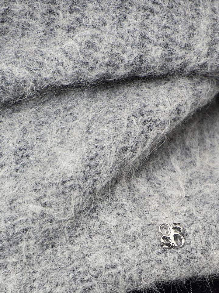 Dante6 Gebreide Trui Emyla – Grijs-50% alpaca wol, 35% polyamide, 15% merino wol-DAMES TRUIEN & VESTEN-Grijs