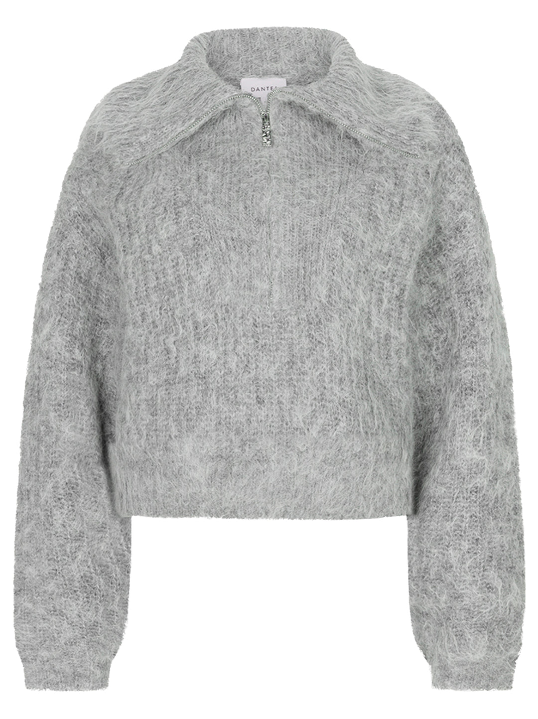 Dante6 Gebreide Trui Emyla – Grijs-50% alpaca wol, 35% polyamide, 15% merino wol-DAMES TRUIEN & VESTEN-Grijs