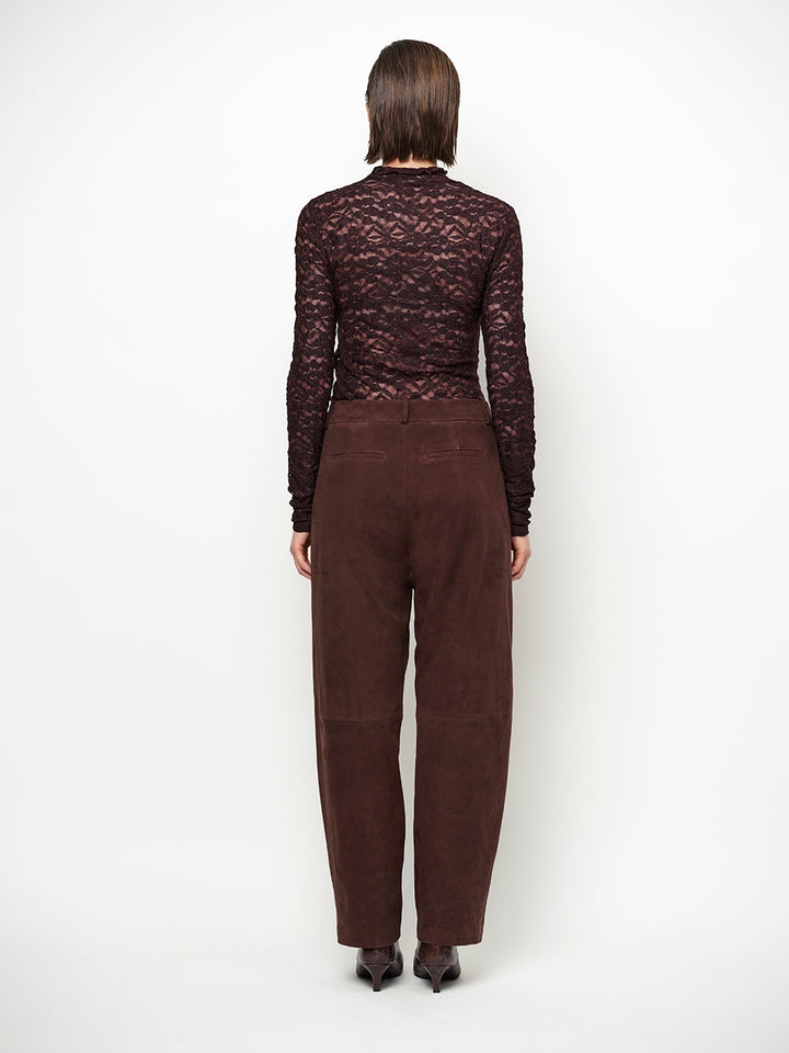 Dante6 Irony Kanten Coltop – Paars-92% polyamide, 8% elastaan-DAMES TOPS & BLOUSES-Paars