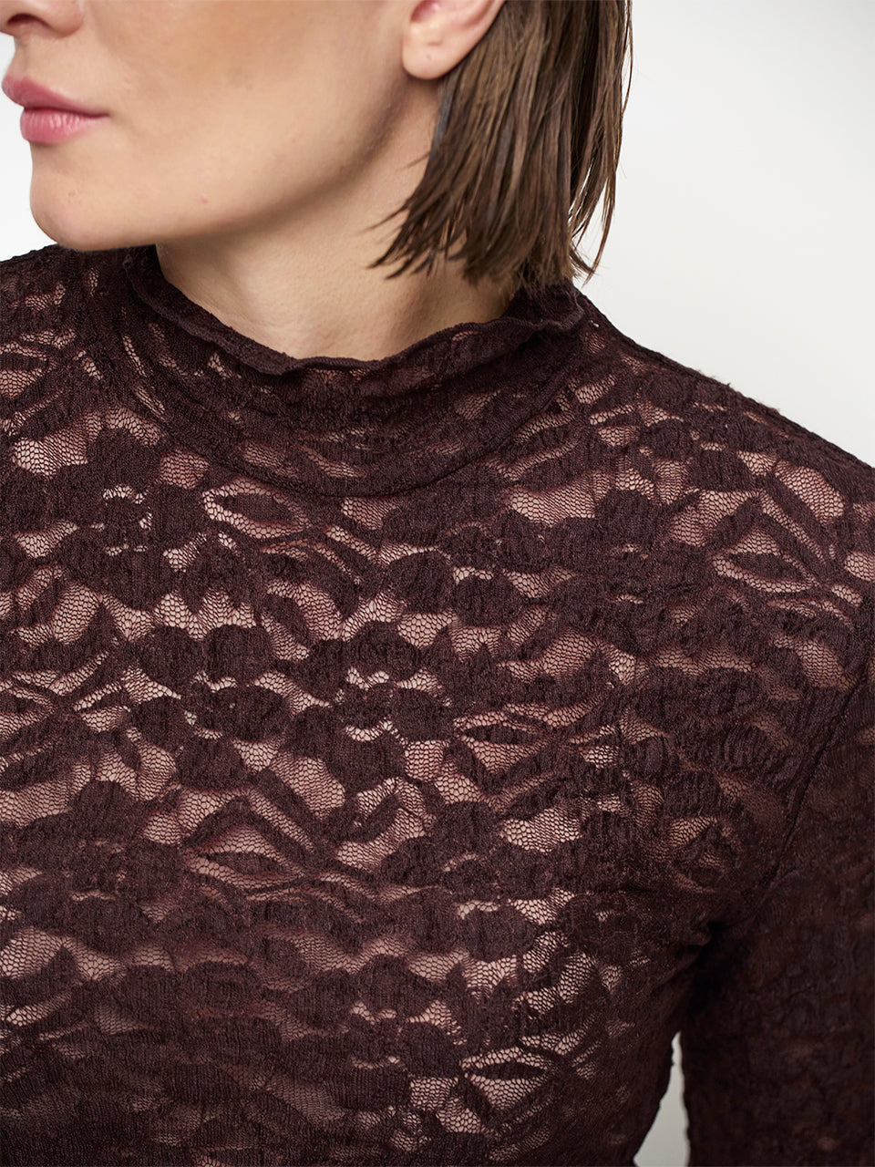 Dante6 Irony Kanten Coltop – Paars-92% polyamide, 8% elastaan-DAMES TOPS & BLOUSES-Paars