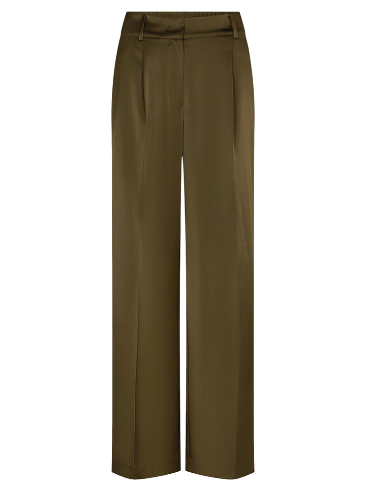 Dante6 Jules Satijnen Pantalon – Groen-100% gerecycled polyester-DAMES BROEKEN-Groen