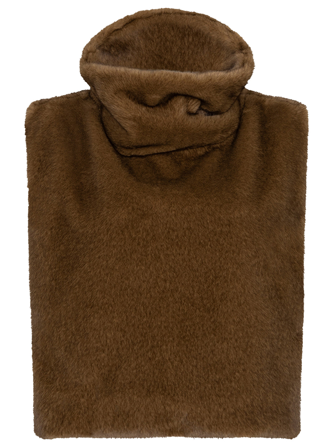 Dante6 Lucu Gilet van Imitatiebont – Bruin-100% polyester-DAMES TRUIEN & VESTEN-Bruin