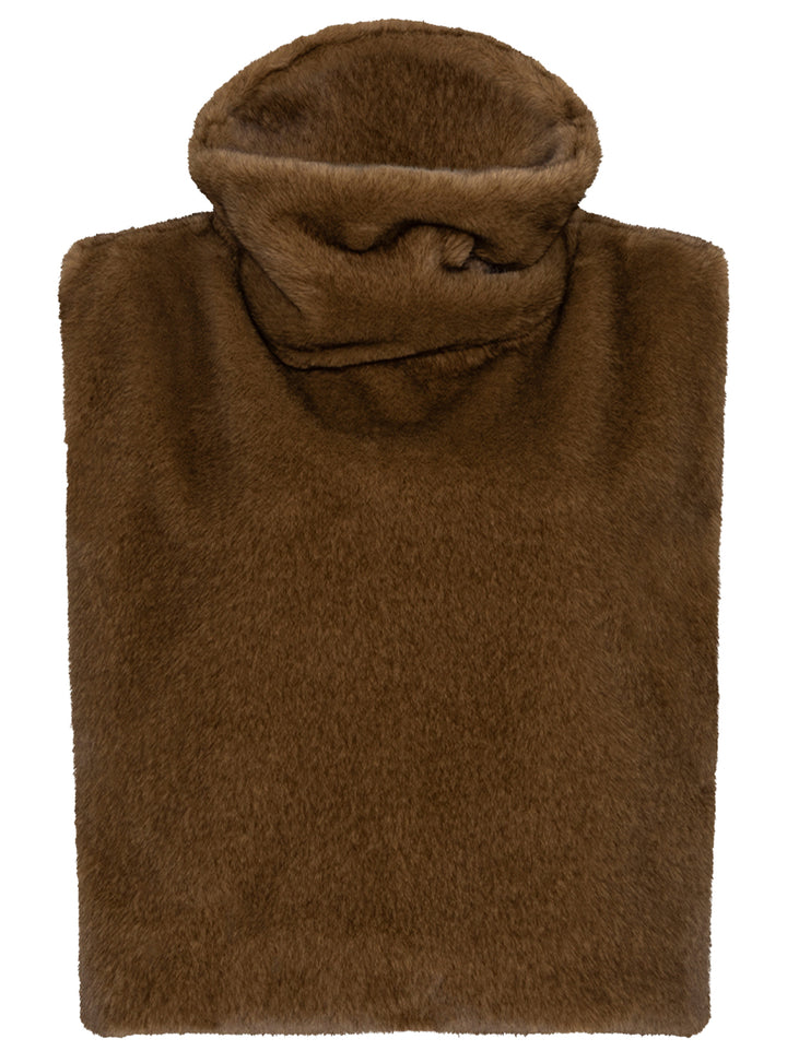 Dante6 Lucu Gilet van Imitatiebont – Bruin-100% polyester-DAMES TRUIEN & VESTEN-Bruin