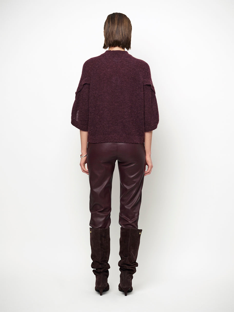 Dante6 Mahani Cape Trui – Paars-41% alpaca wol, 37% polyamide, 22% merino wol-DAMES TRUIEN & VESTEN-Paars
