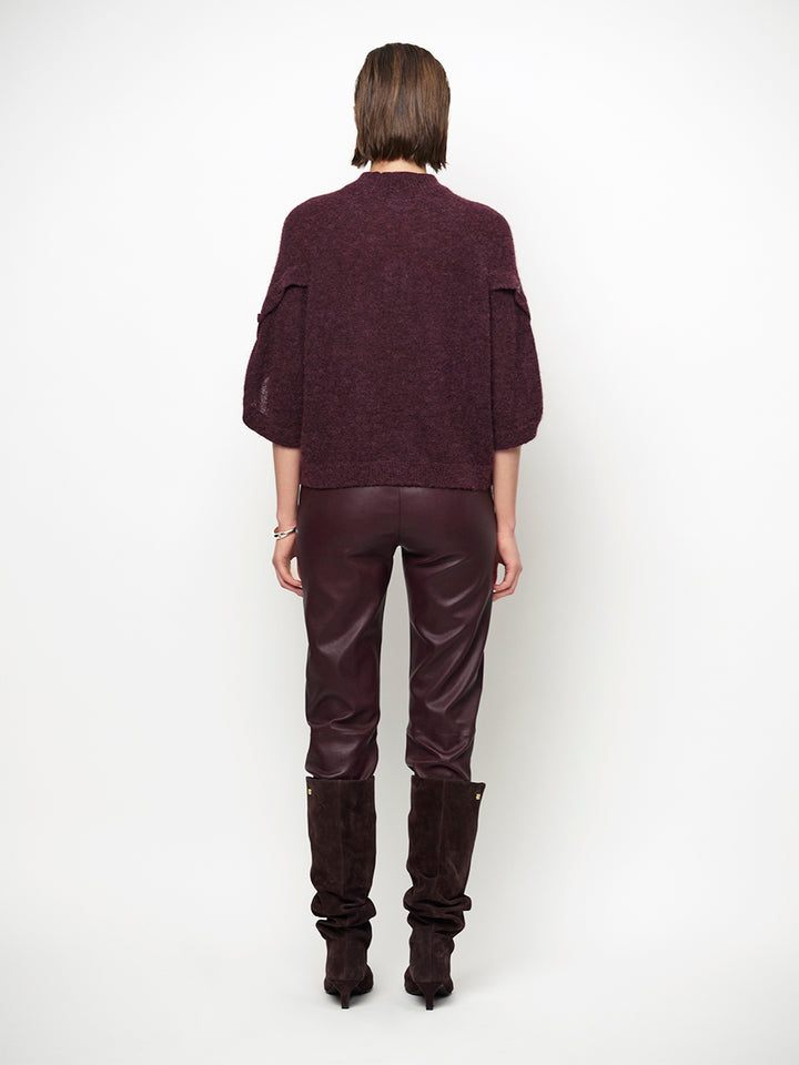 Dante6 Mahani Cape Trui – Paars-41% alpaca wol, 37% polyamide, 22% merino wol-DAMES TRUIEN & VESTEN-Paars