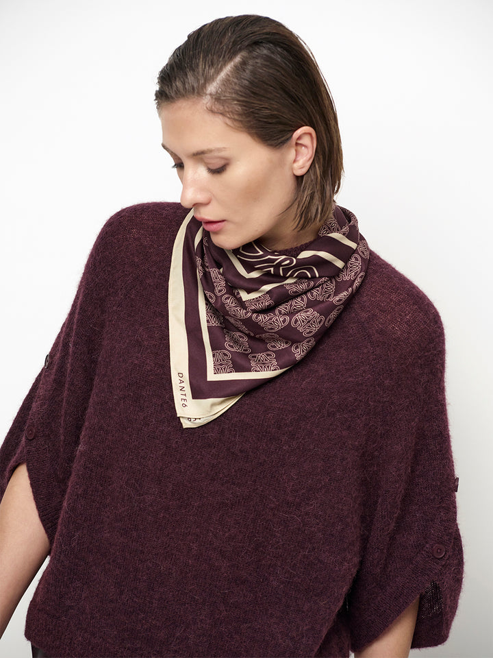 Dante6 Mahani Cape Trui – Paars-41% alpaca wol, 37% polyamide, 22% merino wol-DAMES TRUIEN & VESTEN-Paars