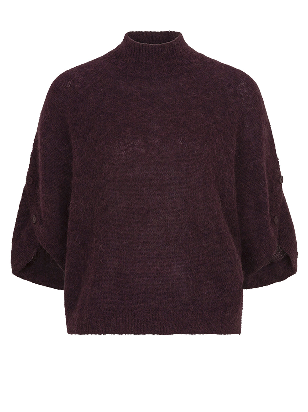 Dante6 Mahani Cape Trui – Paars-41% alpaca wol, 37% polyamide, 22% merino wol-DAMES TRUIEN & VESTEN-Paars
