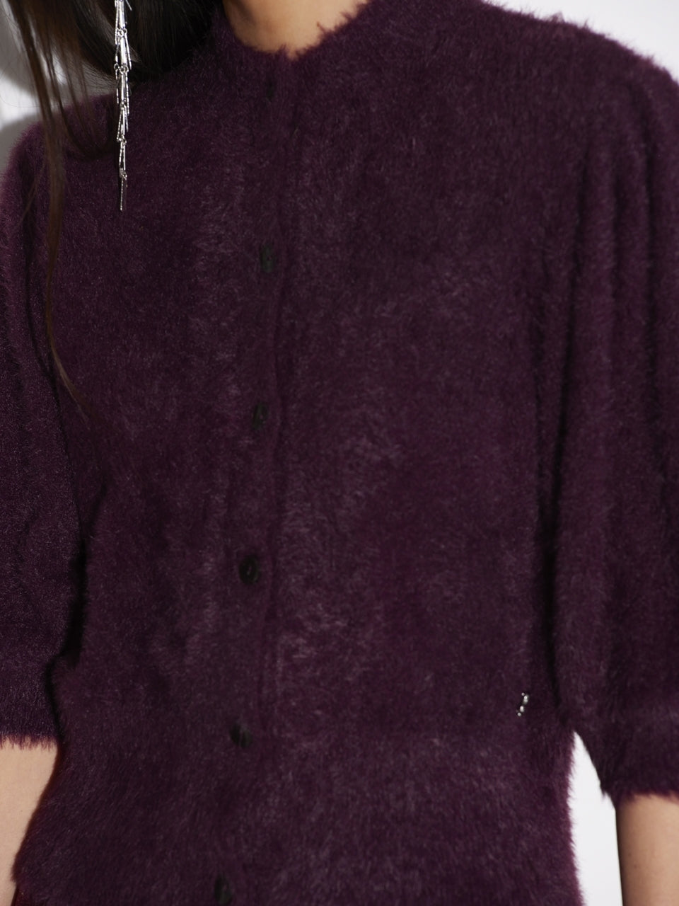 Dante6-Meganne fuzzy vest-100% polyamide-DAMES TRUIEN & VESTEN-Paars