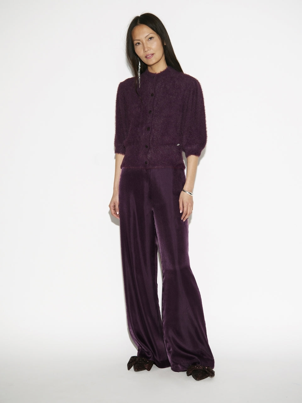 Dante6-Meganne fuzzy vest-100% polyamide-DAMES TRUIEN & VESTEN-Paars