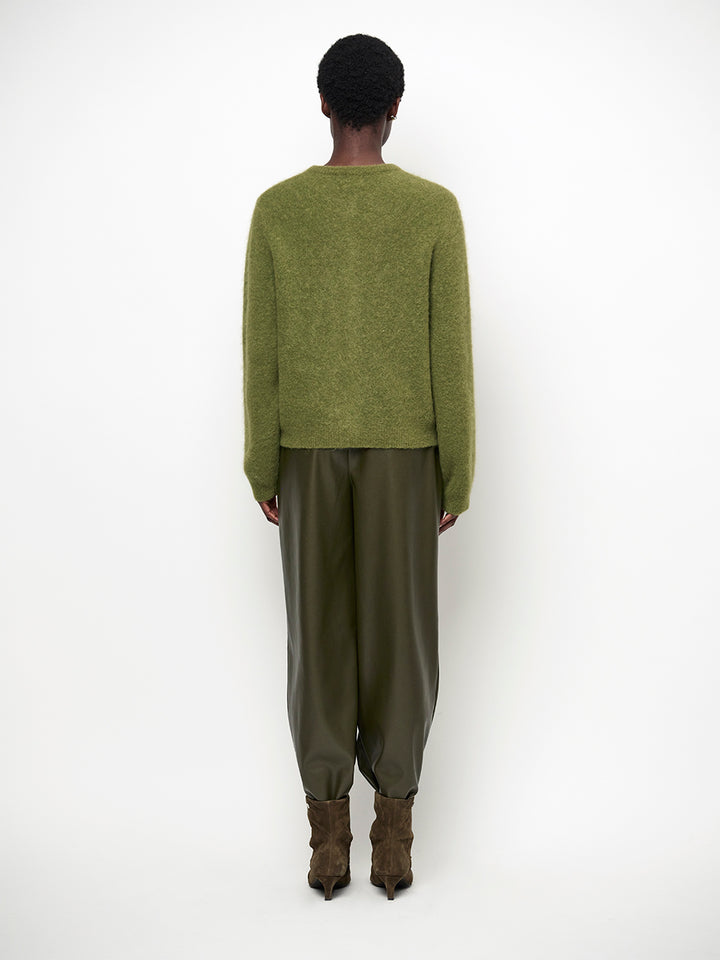 Dante6 Minora Imitatieleer Broek – Groen-60% polyurethaan, 40% polyester-DAMES BROEKEN-Groen