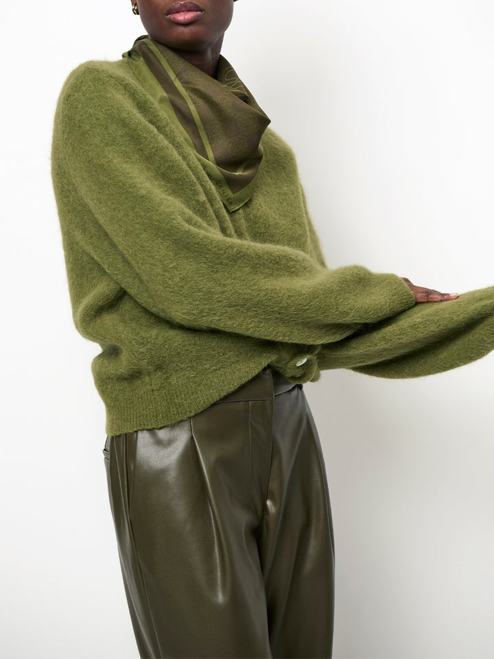 Dante6 Minora Imitatieleer Broek – Groen-60% polyurethaan, 40% polyester-DAMES BROEKEN-Groen