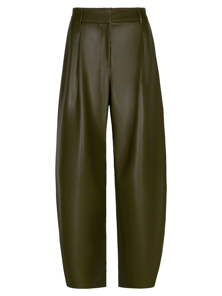 Dante6 Minora Imitatieleer Broek – Groen-60% polyurethaan, 40% polyester-DAMES BROEKEN-Groen