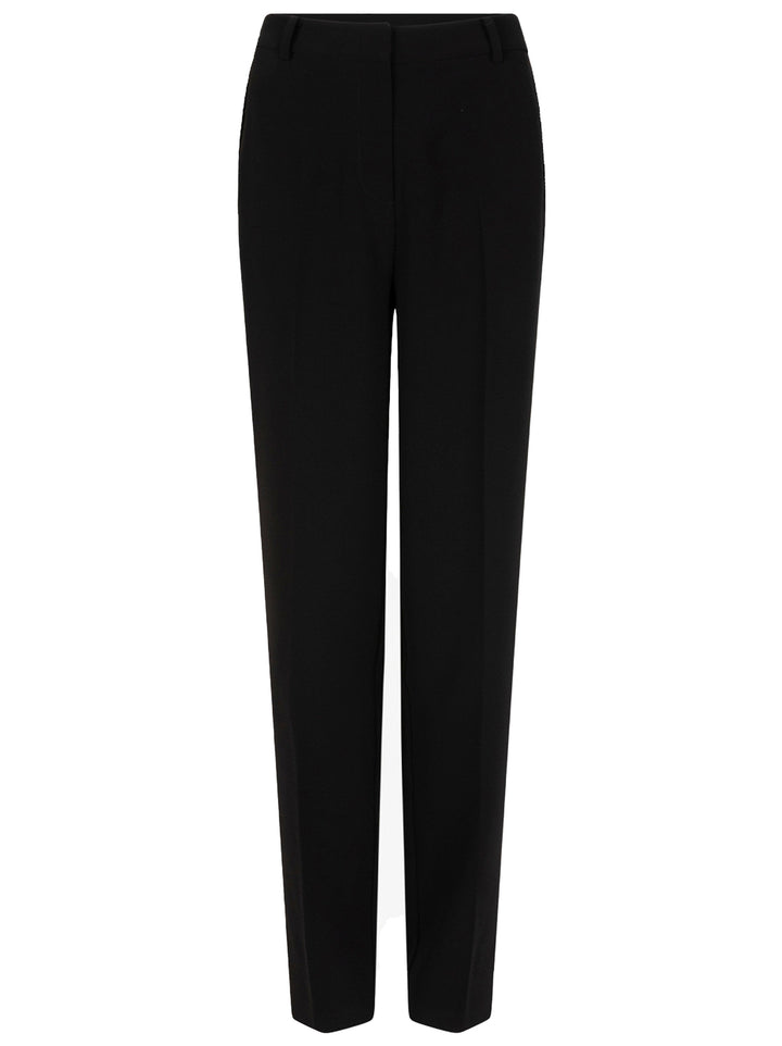 Dante6-Polena tapered leg broek-92% polyester, 8% elastaan-DAMES BROEKEN-Zwart