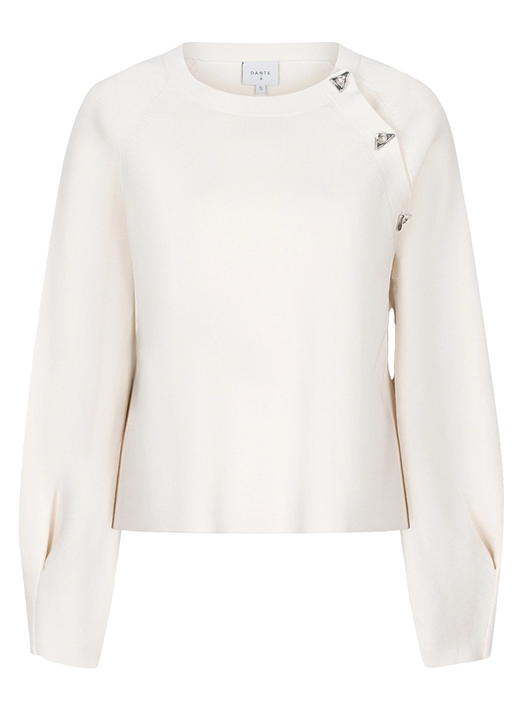 Dante6-Resly cut out bow sweater -52% Ecovero by Lenzing viscose, 28% polyamide, 20% polyester<br />-DAMES TRUIEN & VESTEN-Room