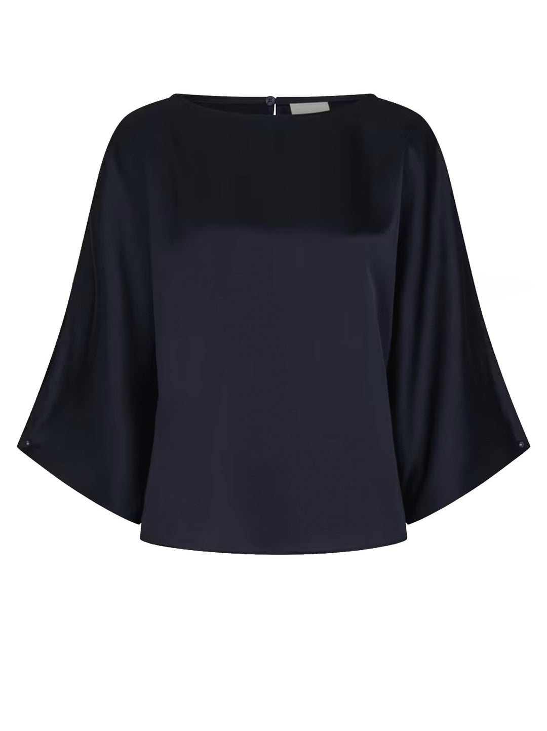Dante6 Risette Satijnen Top – Blauw -100% polyester-DAMES TOPS & BLOUSES-Blauw
