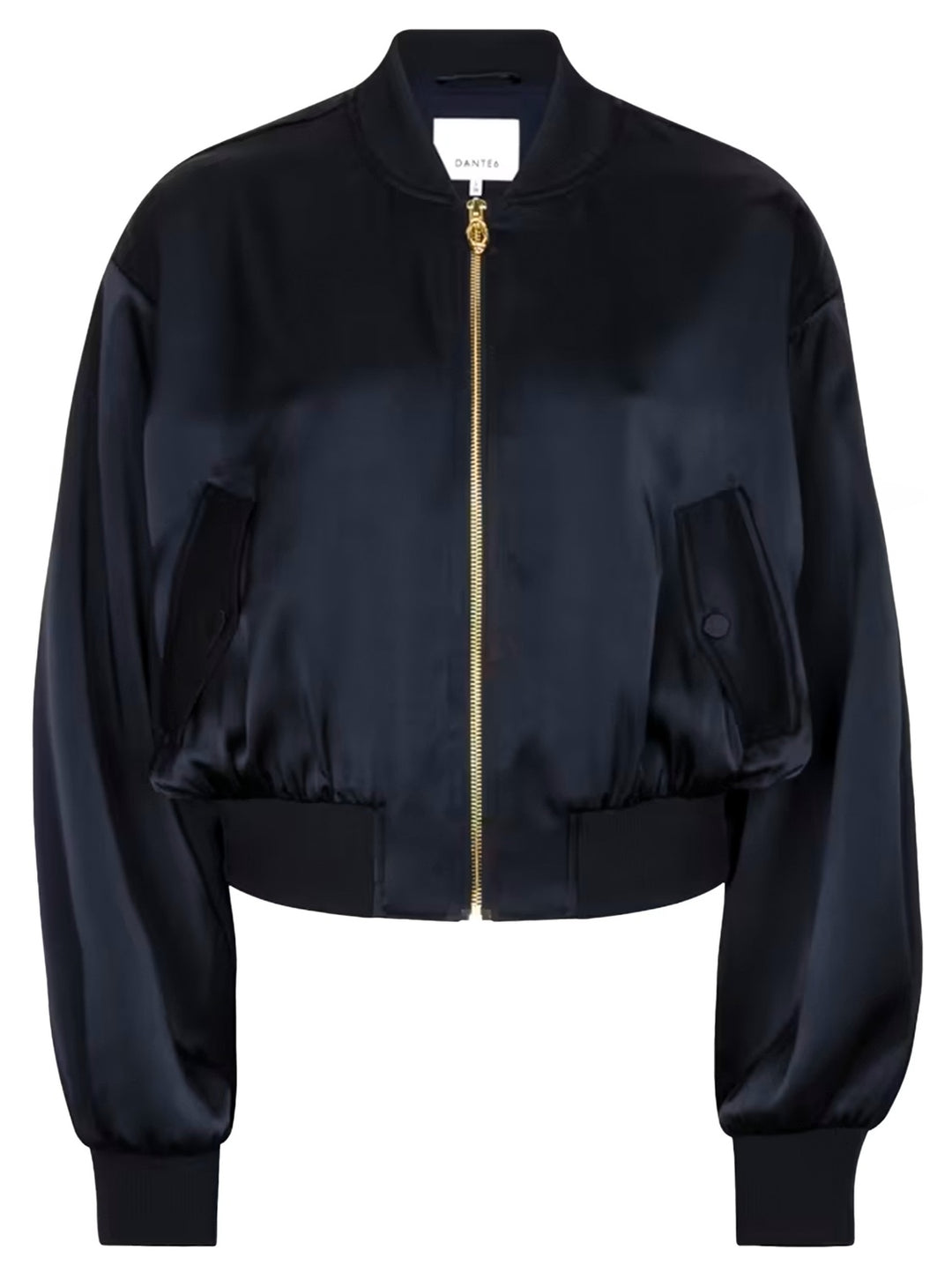 Dante6 Xylah Satijnen Bomber – Blauw-100% polyester-DAMES BLAZERS & JASJES-Blauw