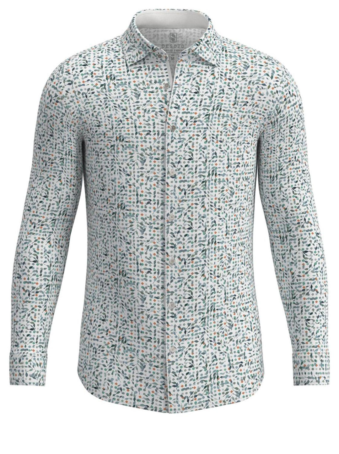 Desoto casual shirt slim fit-100% katoen-HEREN SHIRTS-Wit