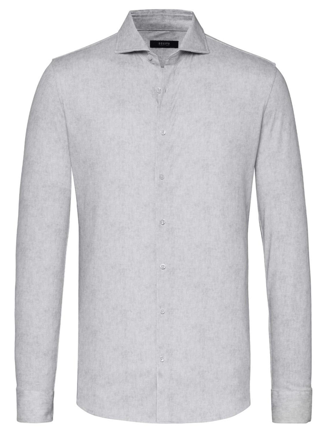 DESOTO luxury line HAI slim-100% katoen-HEREN SHIRTS-Grijs