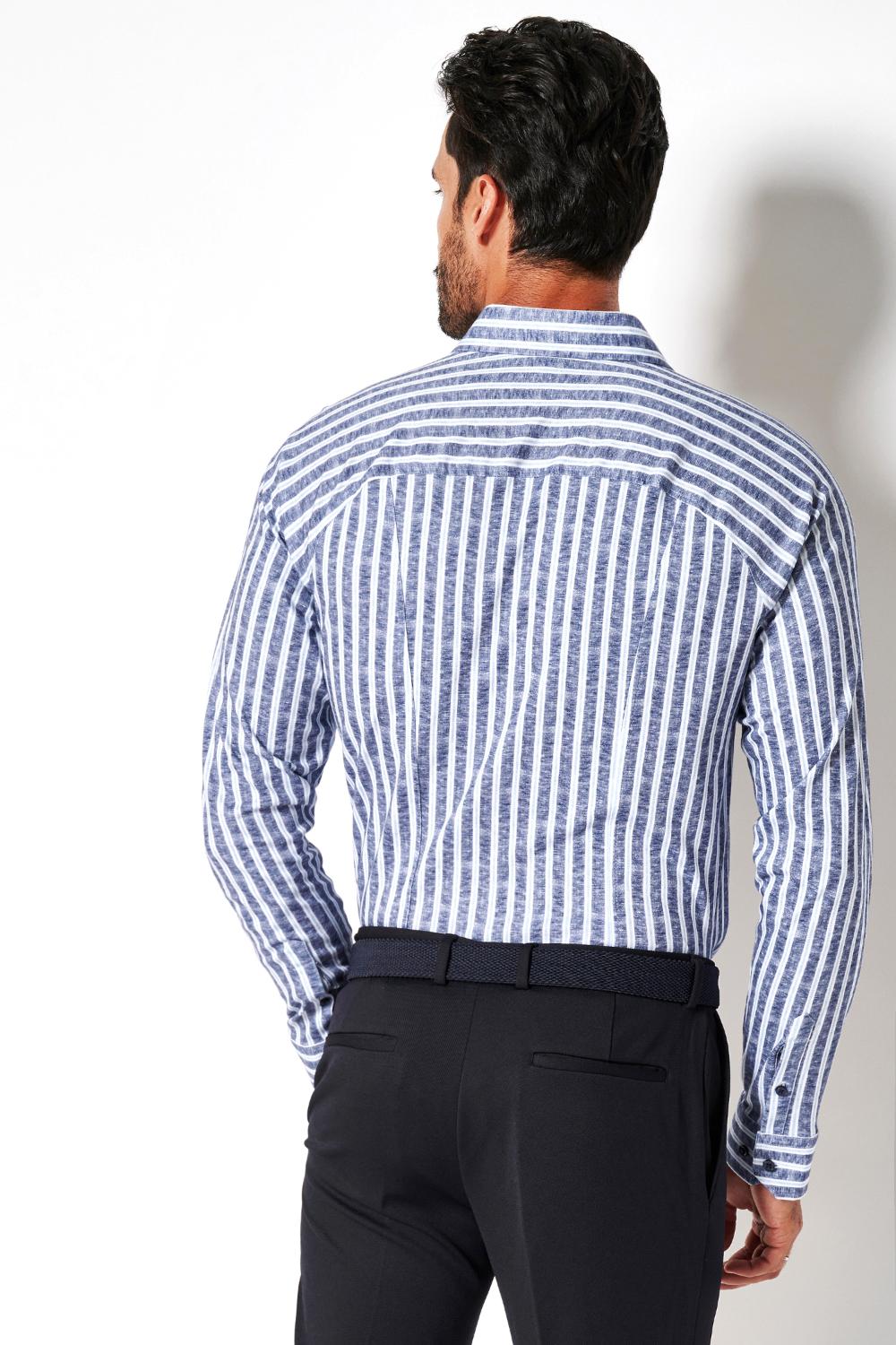 DESOTO overhemd-100% katoen-HEREN SHIRTS-Blauw