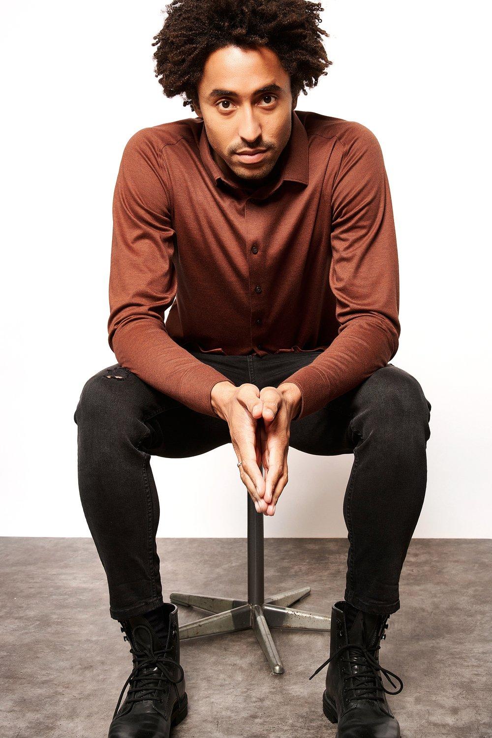 DESOTO shirt KENT 1/1-100% katoen-HEREN SHIRTS-Bruin